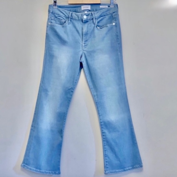 NEW Frame Denim Le Crop Mini Boot Jeans in Davenport Size 30 - Picture 4 of 14